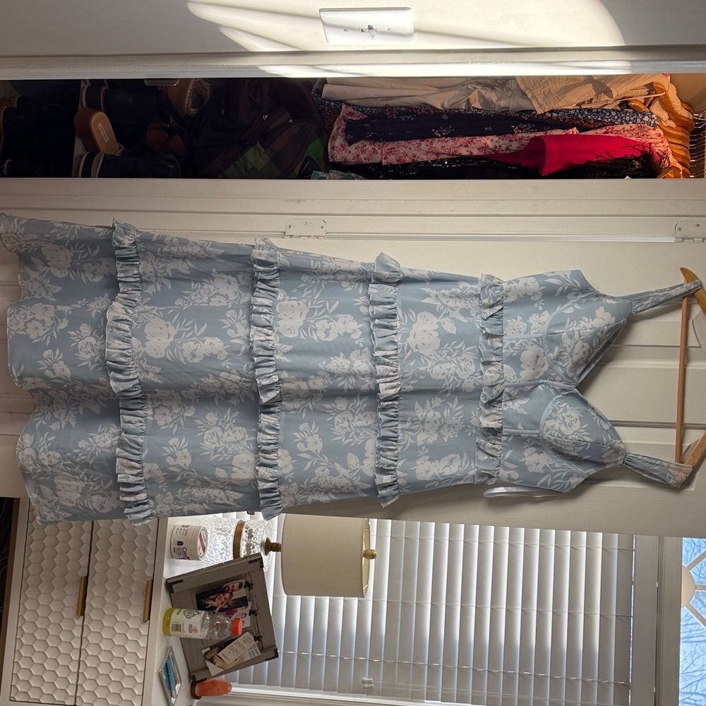 Revelry Blue and White Floral Dress